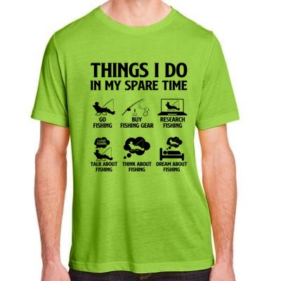 Things I Do In My Spare Time Fishing Bass Fishing Adult ChromaSoft Performance T-Shirt