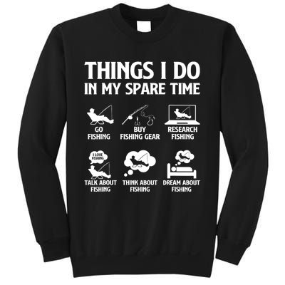 Things I Do In My Spare Time Fishing Bass Fishing Sweatshirt