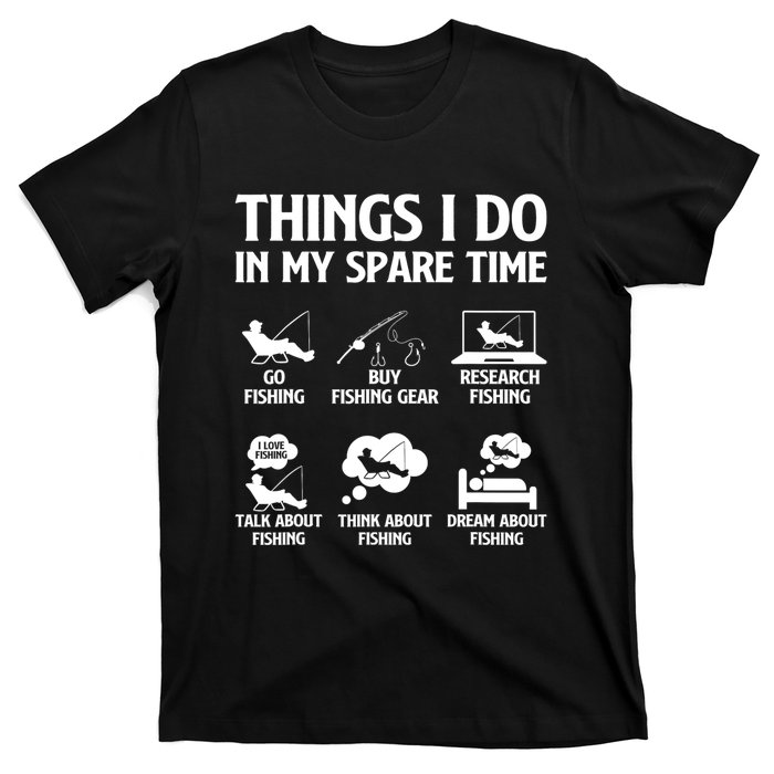 Things I Do In My Spare Time Fishing Bass Fishing T-Shirt