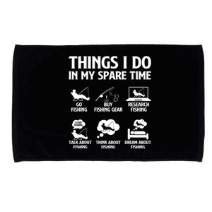 Things I Do In My Spare Time Fishing Bass Fishing Microfiber Hand Towel