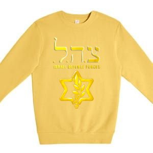 Tzahal Israel Defense Force Idf Tzahal Idf Premium Crewneck Sweatshirt