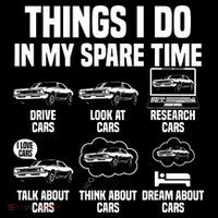 Things I Do In My Spare Time Car Enthusiast Classic Car Guy Stripe Pom Pom Beanie