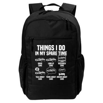 Things I Do In My Spare Time Car Enthusiast Classic Car Guy Backpack