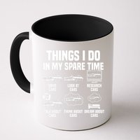 Things I Do In My Spare Time Car Enthusiast Classic Car Guy Mug