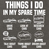 Things I Do In My Spare Time Car Enthusiast Classic Car Guy Cotton Canvas Backpack