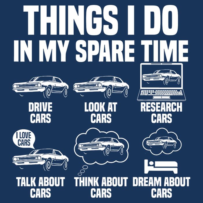 Things I Do In My Spare Time Car Enthusiast Classic Car Guy Button