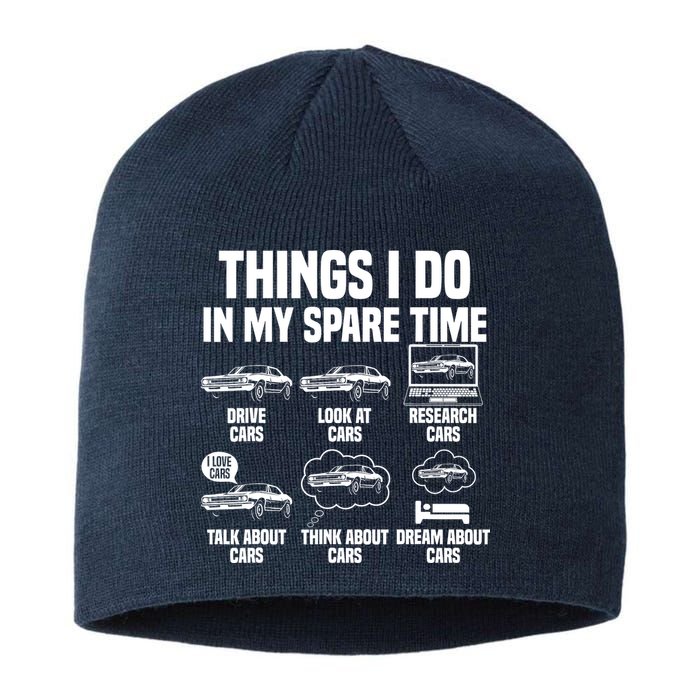 Things I Do In My Spare Time Car Enthusiast Classic Car Guy Sustainable Beanie
