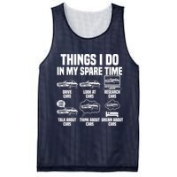Things I Do In My Spare Time Car Enthusiast Classic Car Guy Mesh Reversible Basketball Jersey Tank