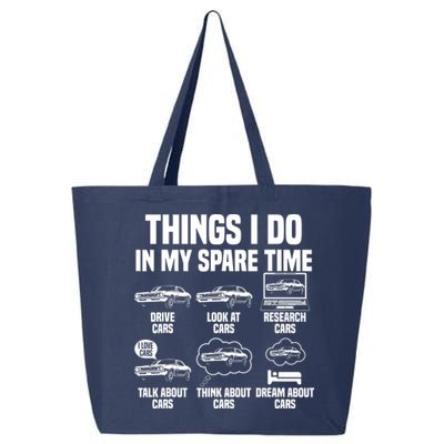 Things I Do In My Spare Time Car Enthusiast Classic Car Guy 25L Jumbo Tote
