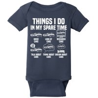 Things I Do In My Spare Time Car Enthusiast Classic Car Guy Baby Bodysuit