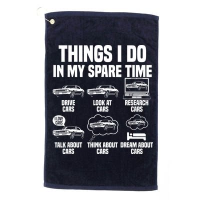 Things I Do In My Spare Time Car Enthusiast Classic Car Guy Golf Towel