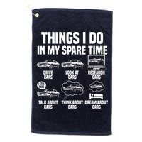 Things I Do In My Spare Time Car Enthusiast Classic Car Guy Golf Towel