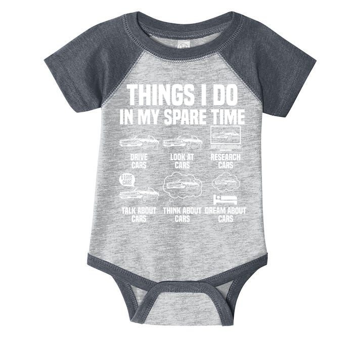 Things I Do In My Spare Time Car Enthusiast Classic Car Guy Infant Baby Jersey Bodysuit