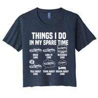 Things I Do In My Spare Time Car Enthusiast Classic Car Guy Crop Top