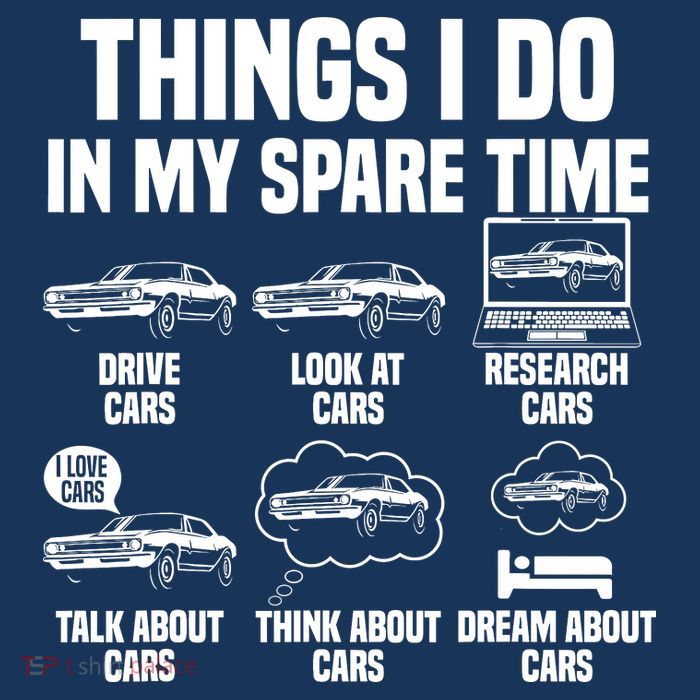 Things I Do In My Spare Time Car Enthusiast Classic Car Guy Zip Tote Bag