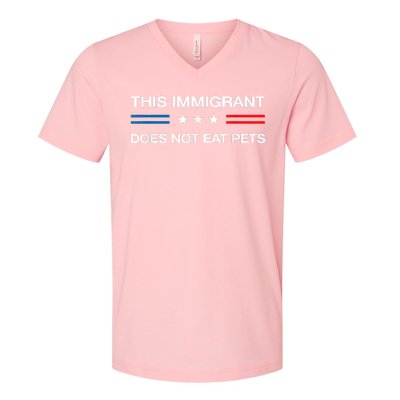 This Immigrant Does Not Eat Pets 2024 Election Vote Kamala V-Neck T-Shirt