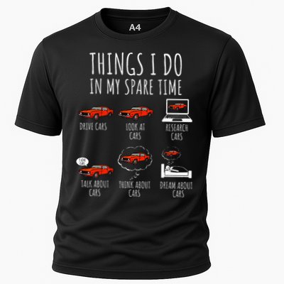 Things I Do In My Spare Time Funny Car Enthusiast Car Lover Performance Shirt