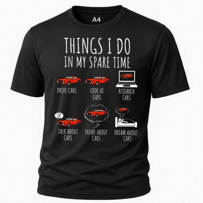 Things I Do In My Spare Time Funny Car Enthusiast Car Lover Performance Shirt