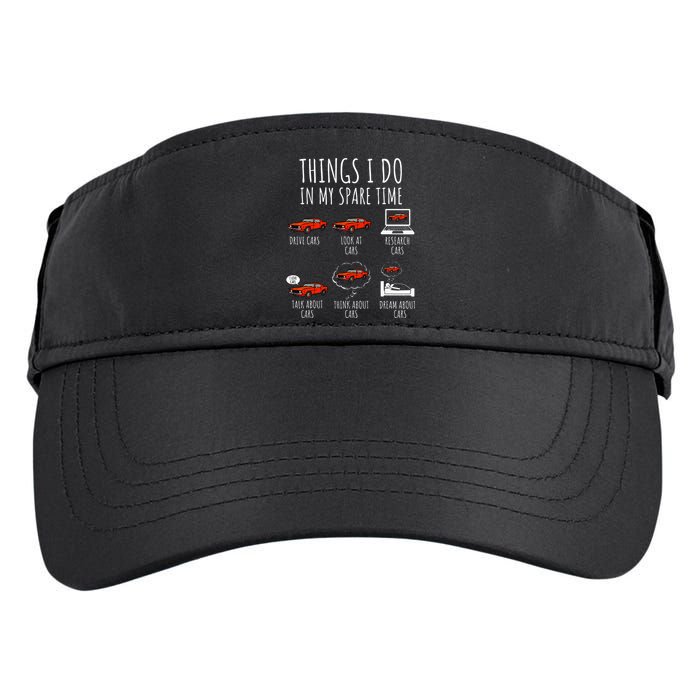 Things I Do In My Spare Time Funny Car Enthusiast Car Lover Adult Drive Performance Visor