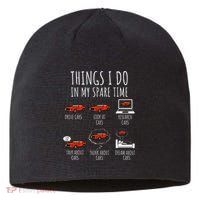 Things I Do In My Spare Time Funny Car Enthusiast Car Lover Sustainable Beanie