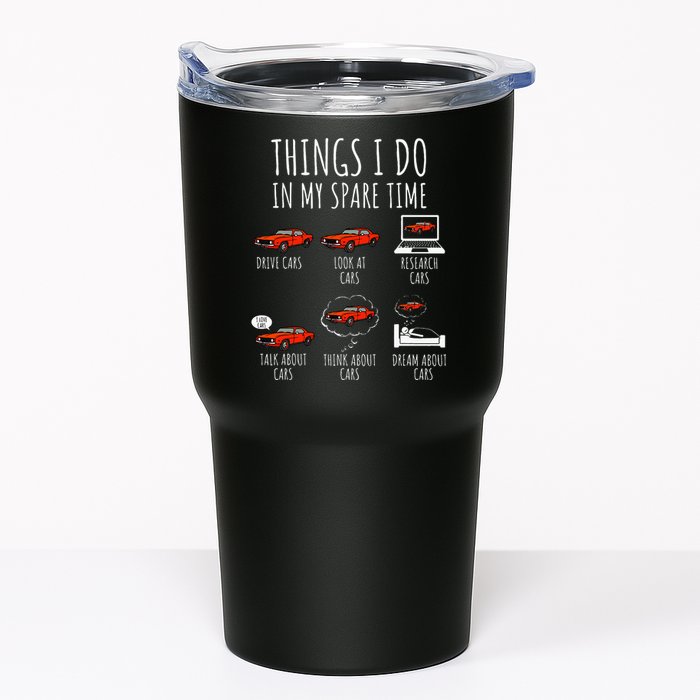 Things I Do In My Spare Time Funny Car Enthusiast Car Lover Tumbler