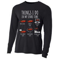 Things I Do In My Spare Time Funny Car Enthusiast Car Lover Cooling Performance Long Sleeve Crew