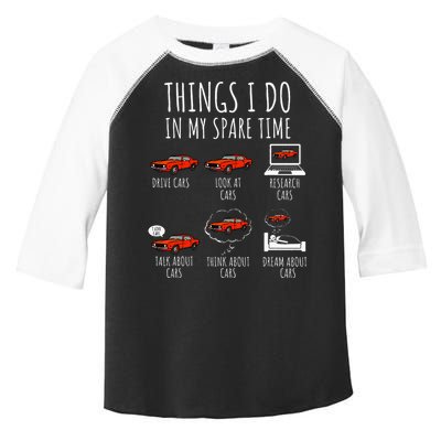 Things I Do In My Spare Time Funny Car Enthusiast Car Lover Toddler Fine Jersey T-Shirt