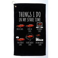 Things I Do In My Spare Time Funny Car Enthusiast Car Lover Golf Towel