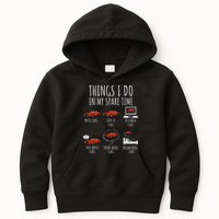 Things I Do In My Spare Time Funny Car Enthusiast Car Lover Kids Hoodie