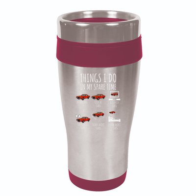 Things I Do In My Spare Time Funny Car Enthusiast Car Lover 16oz Travel Tumbler
