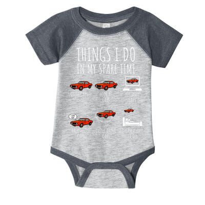 Things I Do In My Spare Time Funny Car Enthusiast Car Lover Infant Baby Jersey Bodysuit