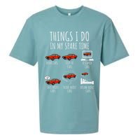 Things I Do In My Spare Time Funny Car Enthusiast Car Lover Sueded Cloud Jersey T-Shirt