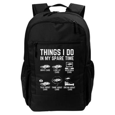 Things I Do In My Spare Time Funny Car Guy Car Enthusiast Backpack