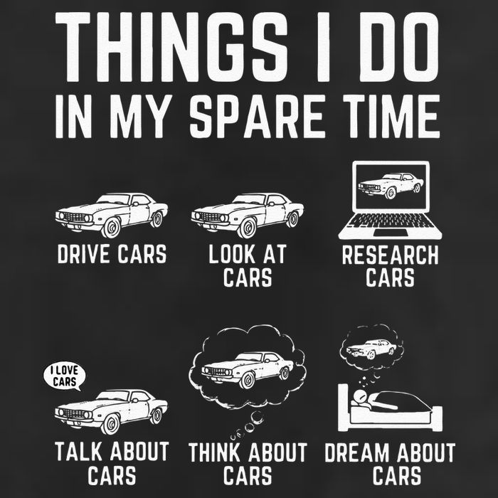 Things I Do In My Spare Time Funny Car Guy Car Enthusiast 25L Jumbo Tote