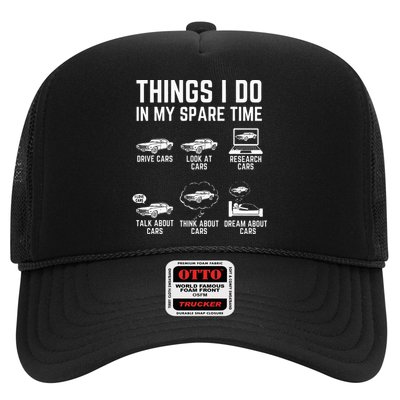Things I Do In My Spare Time Funny Car Guy Car Enthusiast Trucker Hat