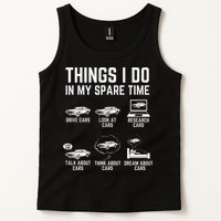 Things I Do In My Spare Time Funny Car Guy Car Enthusiast Tank Top