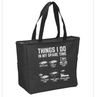 Things I Do In My Spare Time Funny Car Guy Car Enthusiast Zip Tote Bag