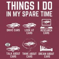 Things I Do In My Spare Time Funny Car Guy Car Enthusiast 16oz Travel Tumbler
