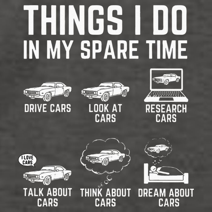 Things I Do In My Spare Time Funny Car Guy Car Enthusiast Vector Backpack