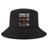 Things I Do In My Spare Time Funny Car Enthusiast Car Lover Cool Comfort Performance Bucket Hat