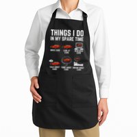 Things I Do In My Spare Time Funny Car Enthusiast Car Lover Apron