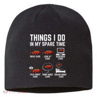 Things I Do In My Spare Time Funny Car Enthusiast Car Lover Sustainable Beanie