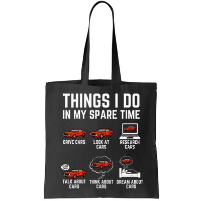 Things I Do In My Spare Time Funny Car Enthusiast Car Lover Bag
