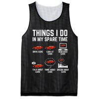 Things I Do In My Spare Time Funny Car Enthusiast Car Lover Mesh Reversible Basketball Jersey Tank
