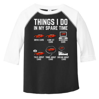 Things I Do In My Spare Time Funny Car Enthusiast Car Lover Toddler Fine Jersey T-Shirt