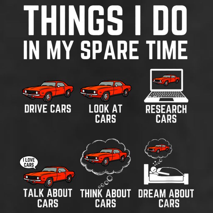 Things I Do In My Spare Time Funny Car Enthusiast Car Lover Golf Towel