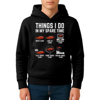 Things I Do In My Spare Time Funny Car Enthusiast Car Lover Kids Hoodie