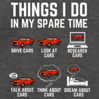 Things I Do In My Spare Time Funny Car Enthusiast Car Lover Vector Backpack