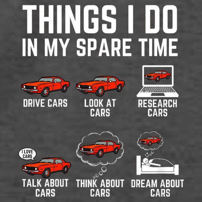 Things I Do In My Spare Time Funny Car Enthusiast Car Lover Vector Backpack