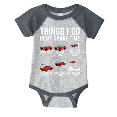 Things I Do In My Spare Time Funny Car Enthusiast Car Lover Infant Baby Jersey Bodysuit